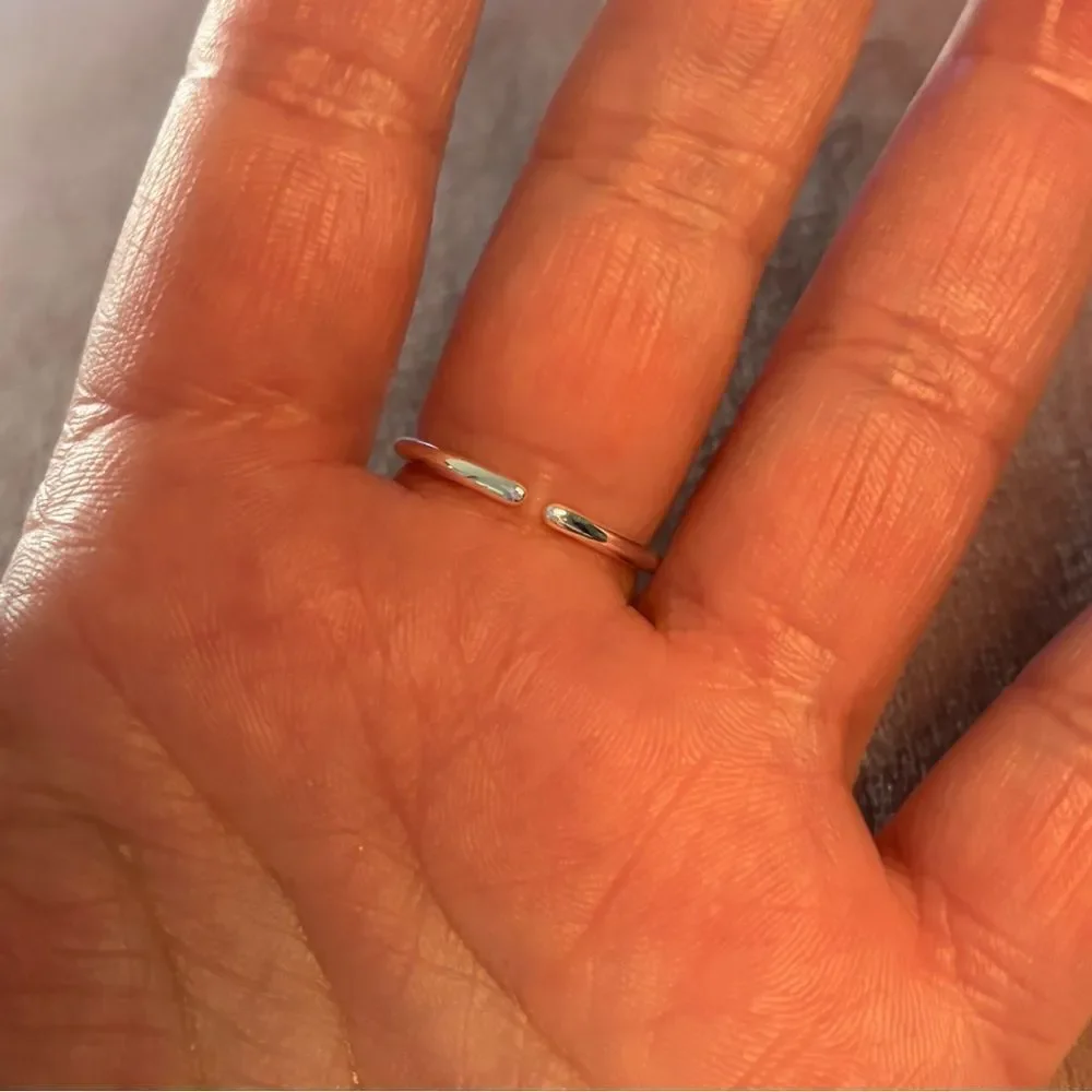 Big Heart adjustable ring in 925 sterling silver